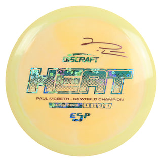 Discraft Disc Golf Paul McBeth Signature ESP Heat Fairway Driver 9/6/-3/1 Yellow/Blue Flowers 165g