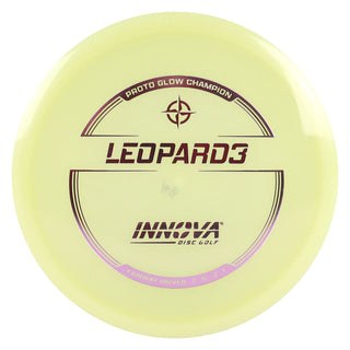 Innova Disc Golf Proto Glow Champion Leopard3 Fairway Driver 7/5/-2/1 Glow/Lavender 173 grams