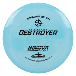 Innova Disc Golf Ohn Scoggins Swirled Star Destroyer 12/5/-1/3 Teal/Black 173 grams