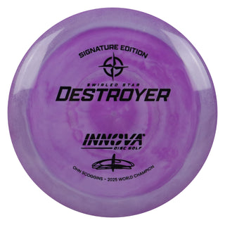 Innova Disc Golf Ohn Scoggins Swirled Star Destroyer 12/5/-1/3 Purple/Black 172 grams