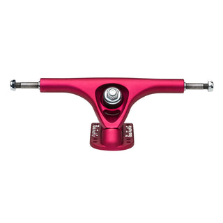 Paris Longboard Trucks, Wheels, Hardware, and Abec 7 Bearings Kit - V2 180 Fuschia + Blank Yellow 65mm 82A