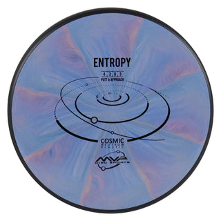 MVP Disc Golf Cosmic Neutron Entropy Putter 4/3/0/3 Slate Blue Pink 173 grams
