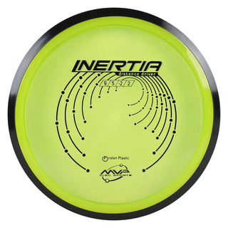 MVP Disc Golf Proton Inertia Distance Driver 9/5/-2/2 Yellow 160 grams
