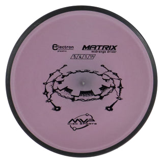 MVP Disc Golf Electron Matrix midrange 5/4/-1/2 Dark Blush 177 grams