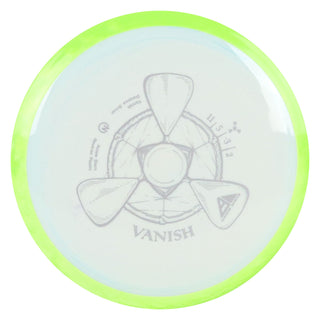 Axiom Disc Golf Neutron Vanish Distance Driver 11/5/-3/2 White/Lime Blend 173 grams