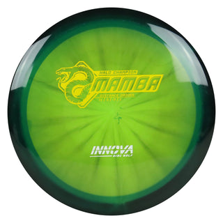 Innova Disc Golf Halo Champion Mamba Distance Driver 11/6/-5/1 Black Green/Yellow White 172 grams