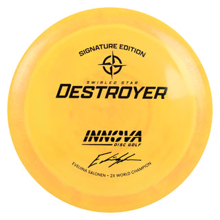 Innova Disc Golf Eveliina 2X World Champ Swirled Star Destroyer Mango/Black 156 grams