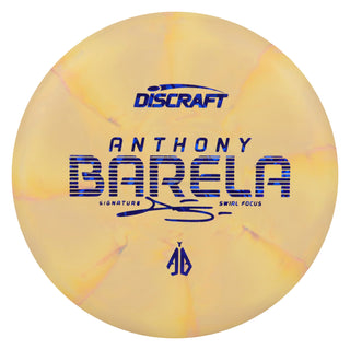 Discraft Disc Golf Anthony Barela Swirl CT Focus Putter 2/2/-1/2 Yellow/Navy Shatter 173-174g