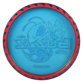 Discraft Disc Golf Fuzed Line Buzzz with Saw Pattern Midrange 5/4/-1/1 Navy with Red Saw/Discraft Holo 173-174g