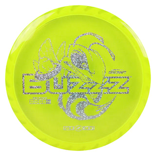 Discraft Disc Golf Fuzed Line Buzzz with Saw Pattern Midrange 5/4/-1/1 Yellow with Yellow Saw/Holo Stars 170-172g