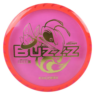 Discraft Disc Golf Fuzed Line Buzzz with Saw Pattern Midrange 5/4/-1/1 Red with Orange Saw/Gold 177-180g