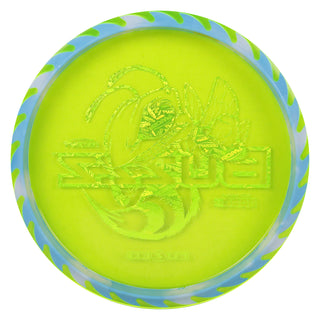 Discraft Disc Golf Fuzed Line Buzzz with Saw Pattern Midrange 5/4/-1/1 Green with Blue White Saw/Discraft Holo 177-180g