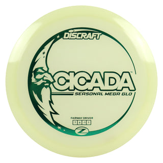 Discraft Disc Golf Seasonal Mega-Glo Cicada Fairway Driver 7/6/-1/1 Turquoise 167-169g
