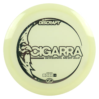 Discraft Disc Golf Seasonal Mega-Glo Cigarra Fairway Driver 7/6/-1/2 Black Prisms 173-174g