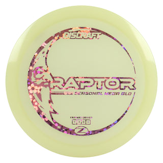 Discraft Disc Golf Seasonal Mega-Glo Raptor Fairway Driver 9/4/0/3 Flowers 170-172g