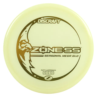 Discraft Disc Golf Seasonal Mega-Glo Zone SS Putt and Approach 4/3/0/3 Gold 173-174g