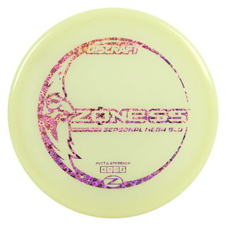 Discraft Disc Golf Seasonal Mega-Glo Zone SS Putt and Approach 4/3/0/3 Pink Hearts 173-174g