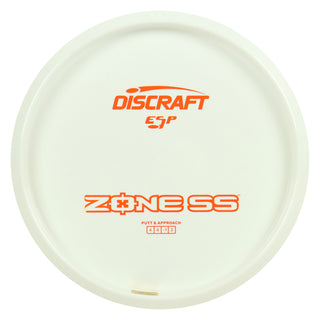 Discraft Disc Golf ESP All White Zone SS Putt and Approach 4/4/-1/2 Orange 167-169g