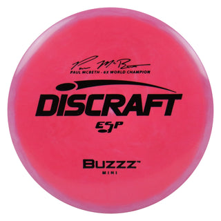 Discraft Disc Golf Paul McBeth ESP Buzzz Mini 6" Thrower or Marker Red/Black