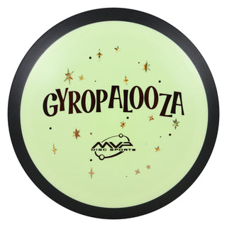 MVP Disc Golf Fission Dimension GYROPalooza Stamp  Lime/Stars 170 grams
