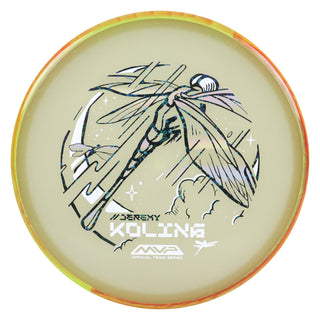 Axiom Disc Golf Particle Eclipse Glow Jeremy Koling Dragonfly Tempo Black Holo Stars/Orange Lime 174 grams