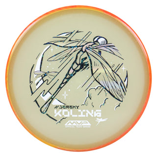 Axiom Disc Golf Particle Eclipse Glow Jeremy Koling Dragonfly Tempo Black Holo Stars/Orange Red 175 grams
