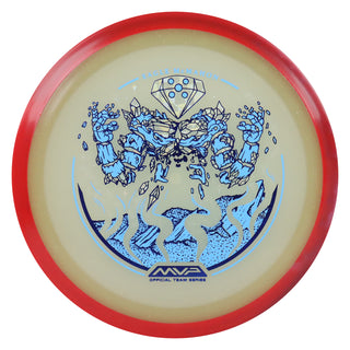 Axiom Disc Golf Particle Eclipse Glow Eagle McMahon Elemental Thrill Blue/Red 173 grams