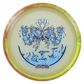 Axiom Disc Golf Particle Eclipse Glow Eagle McMahon Elemental Thrill Blue/Yellow Orange 174 grams