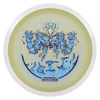 Axiom Disc Golf Particle Eclipse Glow Eagle McMahon Elemental Thrill Blue/White 174 grams
