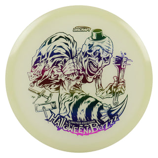 Discraft Disc Golf Single Foil Mega-Glo Halloween Buzzz Midrange 5/4/-1/1 Rainbow 177-180g