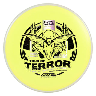 Axiom Disc Golf Fission Pyro Halloween 2024 Midrange 5/4/0/2.5 Yellow/White 177 grams