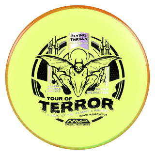 Axiom Disc Golf Fission Pyro Halloween 2024 Midrange 5/4/0/2.5 Yellow/Orange Green 177 grams