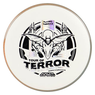 Axiom Disc Golf Fission Pyro Halloween 2024 Midrange 5/4/0/2.5 White/Muddy Pumpkin 177 grams