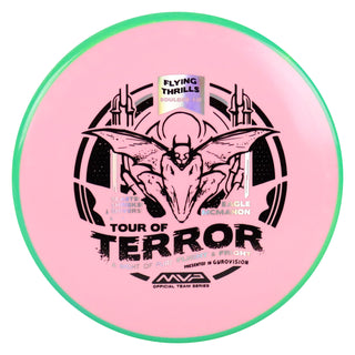 Axiom Disc Golf Fission Pyro Halloween 2024 Midrange 5/4/0/2.5 Pink/Green 176 grams