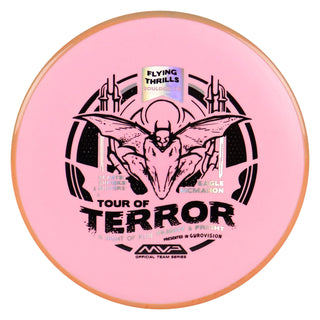 Axiom Disc Golf Fission Pyro Halloween 2024 Midrange 5/4/0/2.5 Pink/Muddy Pumpkin 177 grams