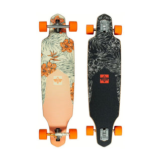 Dusters California Longboard Channel Shore Drop Through 9.375" x 36" Orange