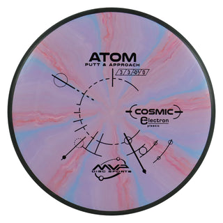 MVP Disc Golf Cosmic Electron Atom Putt and Approach 3/3/0/1 Purple Red 173 grams