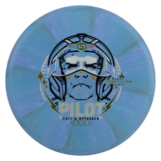 Streamline Disc Golf Cosmic Electron Pilot Soft Putter 2/5/0/1 Blue Purple 173 grams