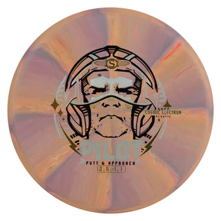 Streamline Disc Golf Cosmic Electron Pilot Soft Putter 2/5/0/1 Orange Pink 172 grams