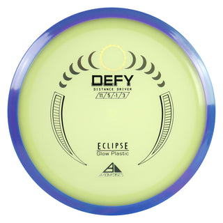 Axiom Disc Golf Eclipse Glow Defy Distance Driver 11/5/-1/3 Glow/Blue Purple 175 grams