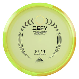 Axiom Disc Golf Eclipse Glow Defy Distance Driver 11/5/-1/3 Glow/Lime Orange 172 grams