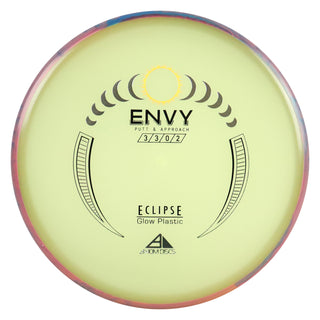 Axiom Disc Golf Eclipse Glow Envy Putt and Approach 3/3/0/2 Glow/Pink Blue 173 grams
