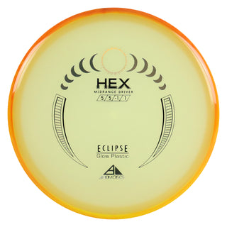 Axiom Disc Golf Eclipse Glow Hex Midrange 5/5/-1/1 Glow/Orange Red 177 grams