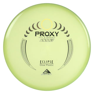 Axiom Disc Golf Eclipse Glow Proxy Putt and Approach 3/3/-1/0.5 Glow/Clear 173 grams