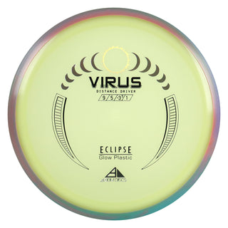 Axiom Disc Golf Eclipse Glow Virus Distance Driver 9/5/-3.5/1 Glow/Pink Blue 171 grams