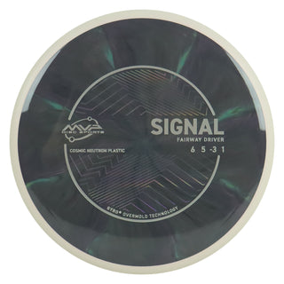 MVP Discs Sports Project Lab Coat Cosmic Neutron Signal Fairway Driver 6/5/-3/1 Black Teal 175 grams