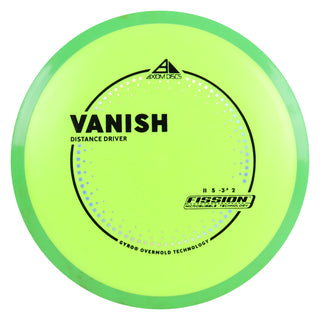 Axiom Discs Project Lab Coat Fission Vanish Distance Driver 11/5/-3.5/2 DayGlo/Green 167 grams