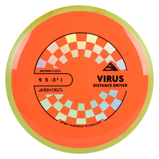 Axiom Discs Project Lab Coat Neutron Virus Distance Driver 9/5/-3.5/1 Orange/Yellow 168 grams