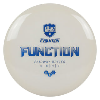 Discmania Disc Golf Evolution Neo Function Fairway Driver 8/6/-4/1 White/Navy 171 grams