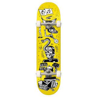 Anti Hero Skateboard Complete Reach for the Stars Yellow 7.3" x 29.3"